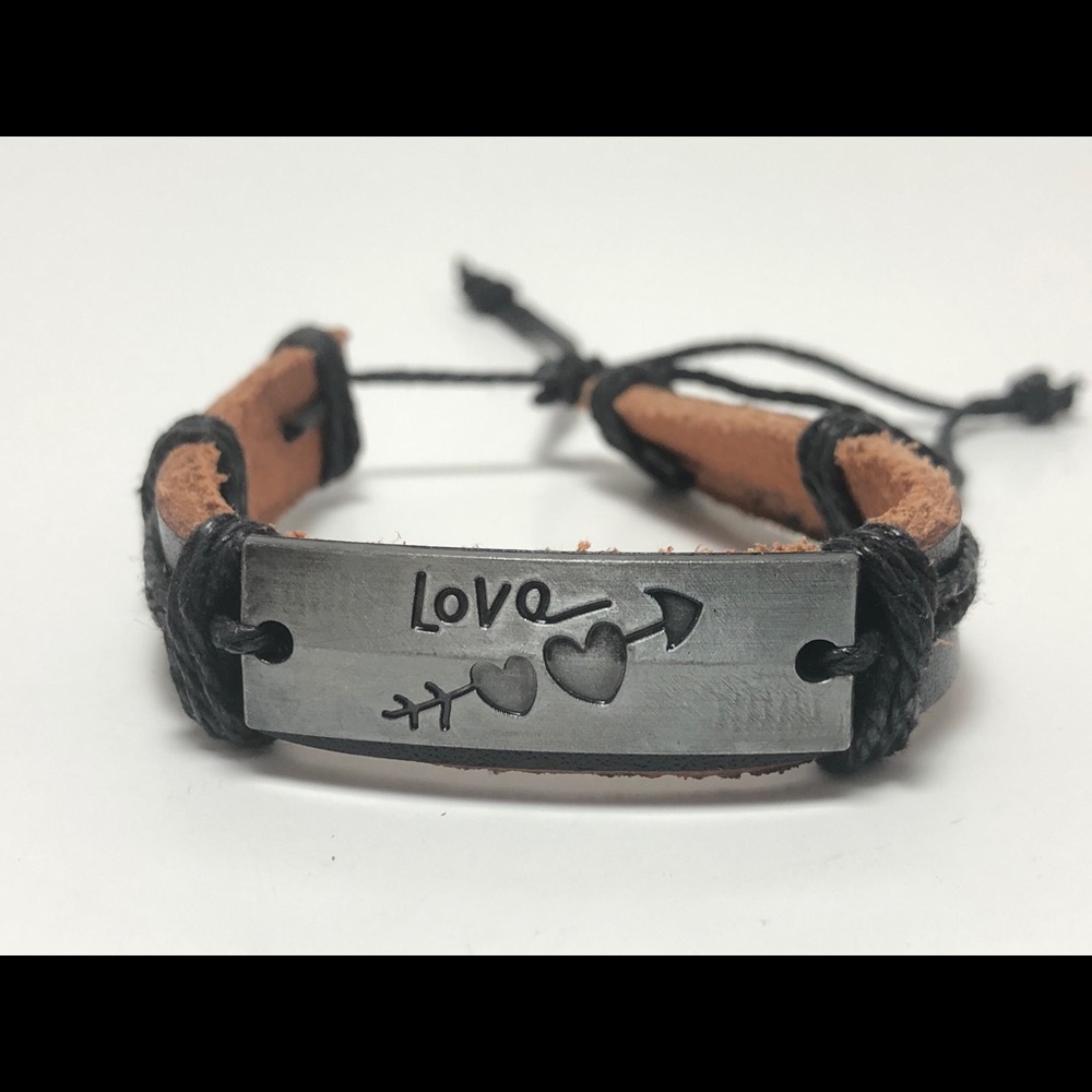 Love leather bracelet